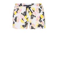 Vivance Dreams gebloemde pyjamashort wit/roze/geel