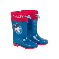 Regenlaarzen Mickey junior PVC donkerblauw/rood maat 30