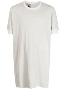 Boris Bidjan Saberi t-shirt en coton à col rond - Gris