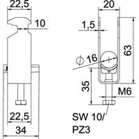 OBO Bettermann 1186210 Beugelklem 1 stuk(s) - thumbnail