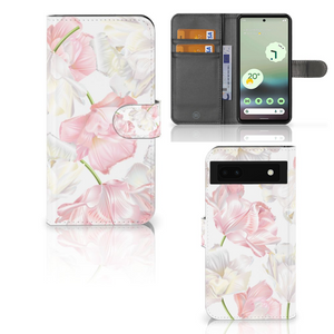 Google Pixel 6A Hoesje Lovely Flowers