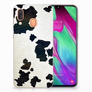 Samsung Galaxy A40 TPU Hoesje Koeienvlekken