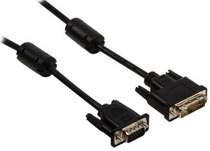 Valueline 2m DVI-A - VGA m/m VGA (D-Sub) Zwart