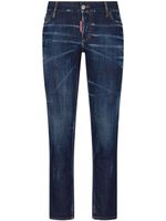 DSQUARED2 jean court Cool Girl à coupe skinny - Bleu