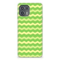 Motorola Edge 20 Lite TPU bumper Waves Green - thumbnail