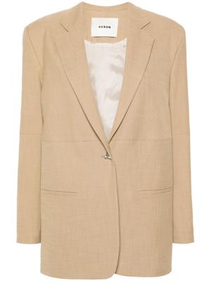 AERON Blazer met enkele rij knopen - Beige