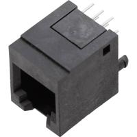 BEL Stewart Connectors 1410-4000-07 Modulaire inbouwbus, verticaal Bus, recht Aantal polen: 6P6C Zwart 1 stuk(s) - thumbnail