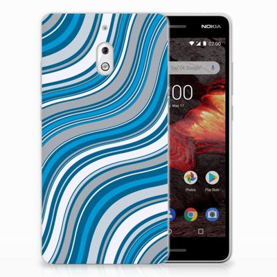 Nokia 2.1 (2018) TPU bumper Waves Blue Nokia 2.1 (2018) TPU bumper Waves Blue