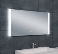 Badkamerspiegel Sunny | 120x60 cm | Rechthoekig | Directe en indirecte LED verlichting | Touch button | Met verwarming