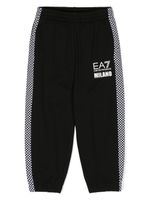 Emporio Armani Kids pantalon à carreaux - Noir