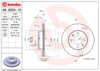 Remschijf BREMBO, Remschijftype: Binnen geventileerd, u.a. für KIA, Hyundai