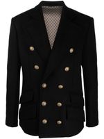 Balmain double-breasted wool jacket - Noir - thumbnail