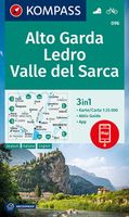 Wandelkaart 096 Alto Garda - Ledro - Val di Sarca | Kompass - thumbnail