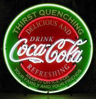 Coca-Cola Thirst Quenching Neon Verlichting 65 x 65 cm - thumbnail