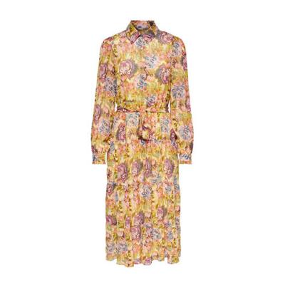 ONLY blousejurk ONLDAISY met all over print geel