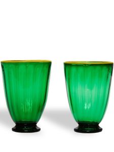 La DoubleJ lot de 2 verres Rainbow - Vert