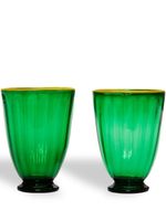 La DoubleJ lot de 2 verres Rainbow - Vert - thumbnail