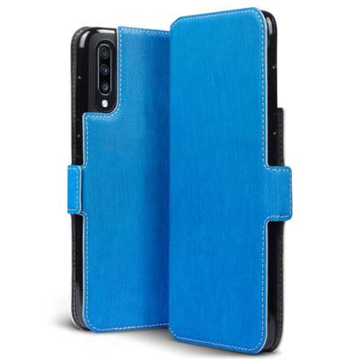 Qubits - slim wallet hoes - Samsung Galaxy A70 - Lichtblauw