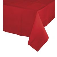 2x Tafelkleden/tafellakens rood 274 x 137 cm   -