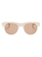 Saint Laurent Eyewear lunettes de soleil SL 571 à monture ronde - Tons neutres