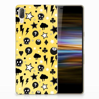 Silicone Back Case Sony Xperia L3 Punk Geel