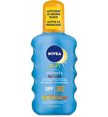 Nivea Nivea Sun Protect & Bronze Beschermede Spray Spf30 (200ml)