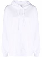 MSGM hoodie à logo imprimé - Blanc