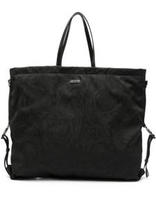 Versace sac cabas Neo Nylon en jacquard - Noir