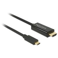 DeLOCK USB-C (male) > HDMI (male) (DP Alt Mode) kabel 1 meter, 4K 30 Hz - thumbnail