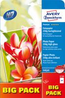 Avery Inkjet Photo Paper 2x20 Sheets papier voor inkjetprinter A4 (210x297 mm) Hoogglans Wit - thumbnail