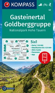 Wandelkaart 40 Gasteinertal - Goldberggruppe | Kompass