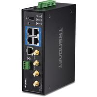 Trendnet TI-W100 draadloze router Gigabit Ethernet Dual-band (2.4 GHz / 5 GHz) Zwart - thumbnail