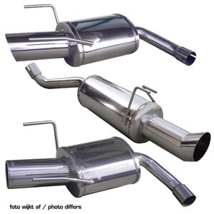 InoxCar uitlaat passend voor Alfa Romeo 146 1.6 TS (120pk) 1994-2000 80mm IXAL1460280