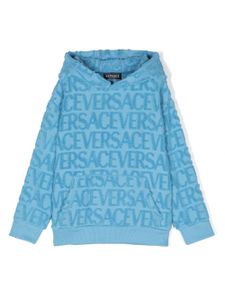 Versace Kids hoodie Versace Allover - Bleu