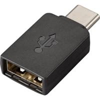 Plantronics 209505 – 01 Usb-Type C USB-type zwarte adapterkabel – adapter voor kabel (USB-type C, USB-type A, mannelijk/vrouwelijk, zwart)