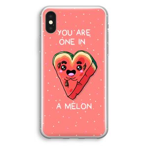 One In A Melon: iPhone X Transparant Hoesje