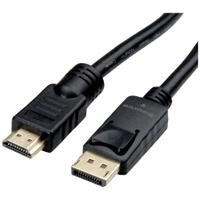 ROLINE 11.04.5776 video kabel adapter 7,5 m HDMI Type A (Standaard) DisplayPort Zwart - thumbnail