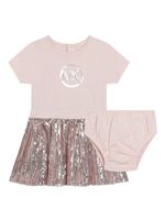 Michael Kors Kids robe à sequins - Rose