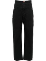 MARANT ÉTOILE pantalon droit Philna à taille haute - Noir