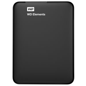 WD Elements 1 TB Externe harde schijf (2,5 inch) USB 3.2 Gen 1 (USB 3.0) Zwart WDBUZG0010BBK-WESN