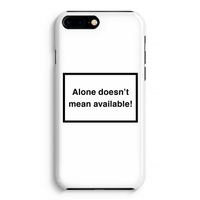 Alone: Volledig Geprint iPhone 7 Plus Hoesje - thumbnail