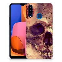 Silicone Back Case Samsung Galaxy A20s Skullhead