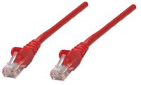 Intellinet 320603 RJ45 Netwerkkabel, patchkabel CAT 5e U/UTP 15.00 m Rood 1 stuk(s)