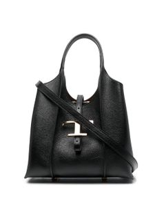 Tod's sac cabas Timeless à plaque logo - Noir