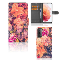 Samsung Galaxy S21 Hoesje Bosje Bloemen - thumbnail