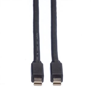 ROLINE DisplayPort kabel, Mini DP M - Mini DP M, zwart, 3 m