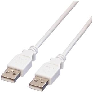 VALUE USB 2.0 Kabel, Type A-A, wit, 1,8 m