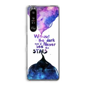 Stars quote: Sony Xperia 1 III Transparant Hoesje