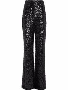 Philipp Plein pantalon brodé de sequins à taille haute - Noir