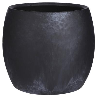 Mica Decorations Bloempot - mat zwart - keramiek - 20 x 18 cm - Plantenpotten Mica Decorations Bloempot - mat zwart - keramiek - 20 x 18 cm - Plantenpotten